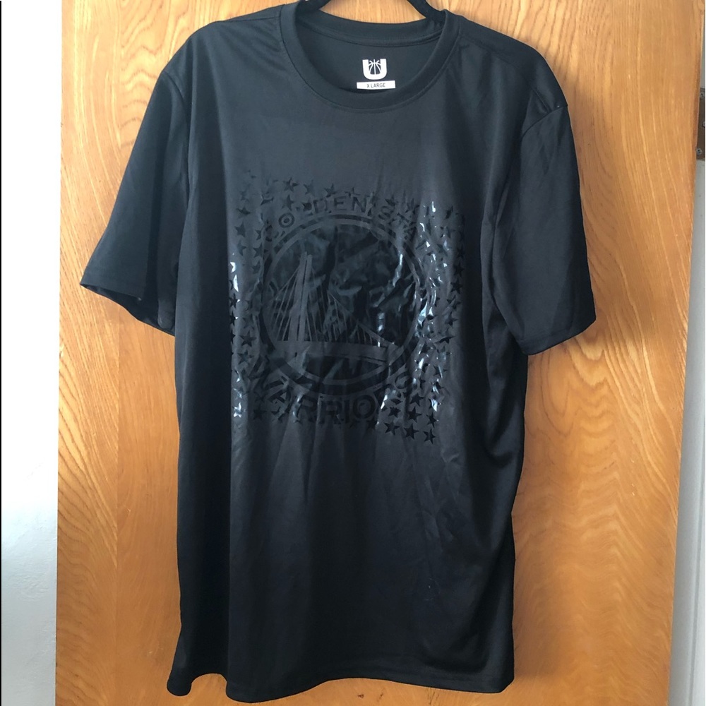 Golden State Warriors SS all black tee XL